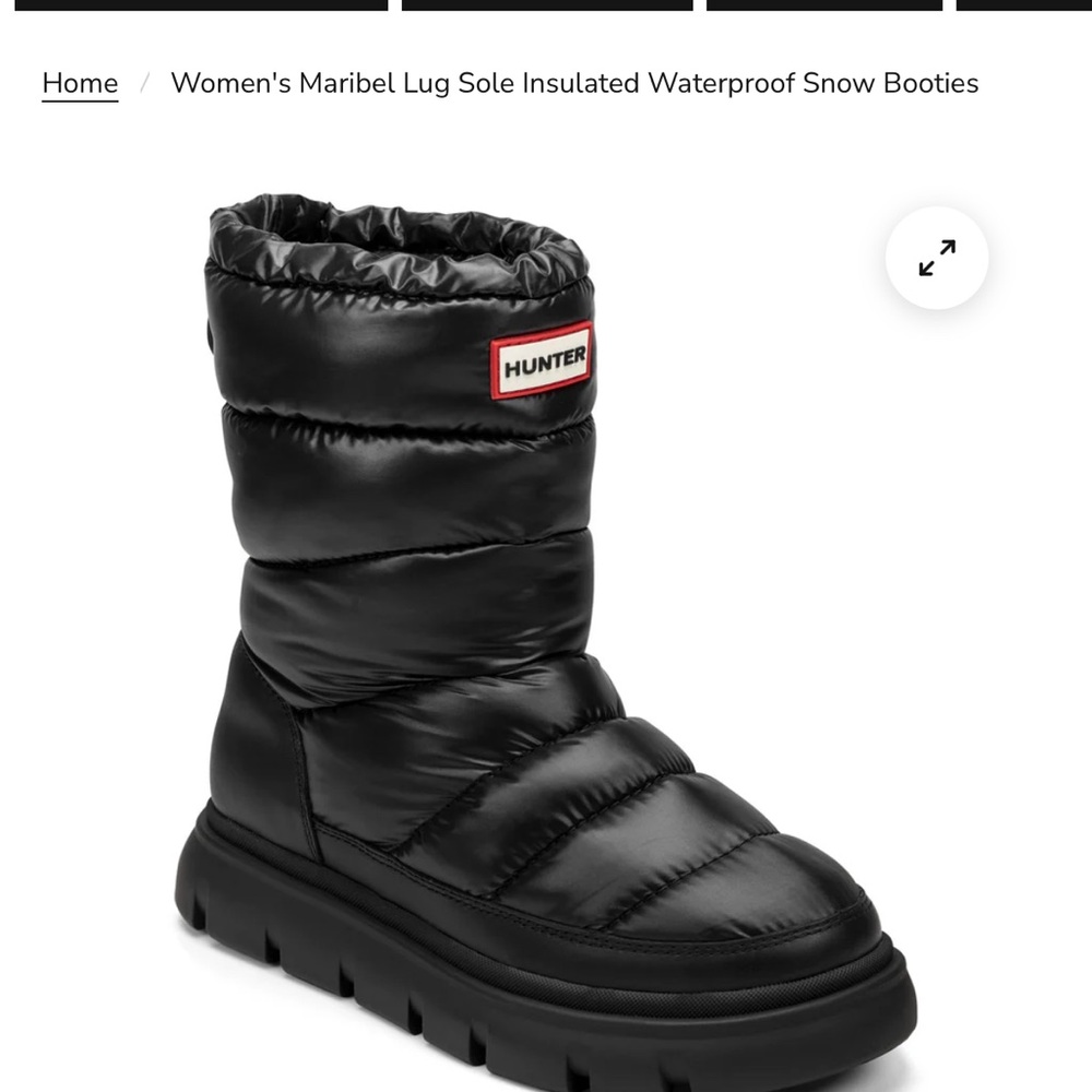 Hunter Women's Black Insulated Waterproof Booties